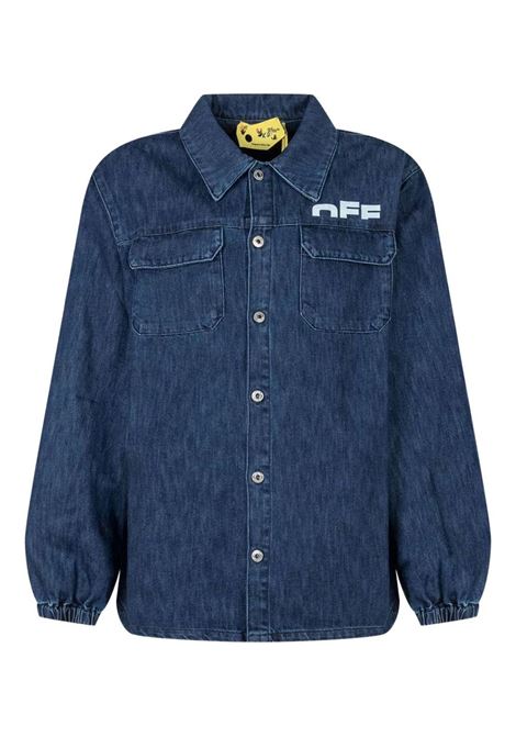 Camicia con logo OFF WHITE KIDS | OBYD003F25DEN0013401
